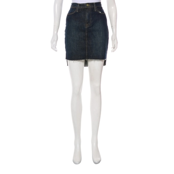 Indigo FRAME denim mini skirt - Picture 1 of 3